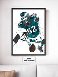 Jason Kelce Philadelphia Eagles Football Art Poster