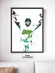 Rickey Henderson Las Vegas Athletics Baseball Art Poster