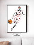 Allen Iverson Philadelphia 76ers Basketball Art Poster