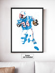 Earl Campbell Houston Oilers Football Art Poster