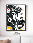 Mean Joe Greene Pittsburgh Steelers Football Art Poster