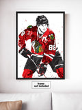 Patrick Kane Chicago Blackhawks Hockey Art Poster