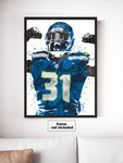 Kam Chancellor Seattle Seahawks Football Art Poster