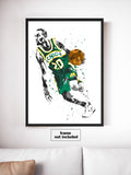 Gary Payton Seattle Supersonics Basketball Art Poster