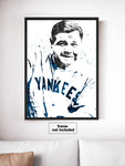 Babe Ruth New York Yankees Baseball Art Poster