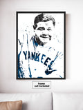 Babe Ruth New York Yankees Baseball Art Poster