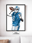 Matt Stafford Detroit Lions Football Art Poster