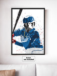 Ozzie Albies Atlanta Braves Baseball Art Poster