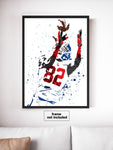 Mario Manningham New York Giants Football Art Poster