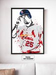 Mark McGwire St. Louis Cardinals Baseball Art Poster