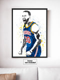 Stephen Curry Golden State Warriors Record Basketball Art Poster