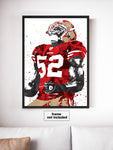 Patrick Willis San Francisco 49ers Football Art Poster