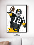 Terry Bradshaw Pittsburgh Steelers Football Art Poster