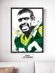 Reggie White Green Bay Packers Football Art Poster