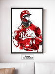 Elly De La Cruz Cincinnati Reds Baseball Art Poster