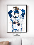 Tom Seaver New York Mets Baseball Art Poster