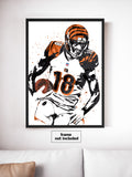 AJ Green Cincinnati Bengals Football Art Poster