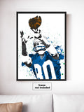 Steve Largent Seattle Seahawks Football Art Poster