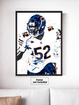 Khalil Mack Chicago Bears Football Art Poster