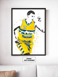 Nikola Jokic Denver Nuggets Basketball Art Poster