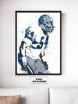 Chris Spielman Detroit Lions Football Art Poster