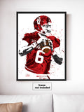 Baker Mayfield Oklahoma Sooners NCAA College Art Poster