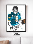 Mark Brunell Jacksonville Jaguars Football Art Poster