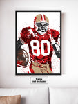 Jerry Rice San Francisco 49ers Football Art Poster