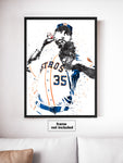 Justin Verlander Houston Astros Baseball Art Poster