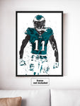 AJ Brown Philadelphia Eagles Football Art Poster