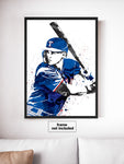 Corey Seagar Texas Rangers Baseball Art Poster