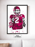 Johnny Manziel Texas A&M Aggies NCAA College Art Poster