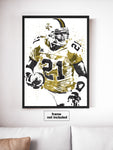 Calvin Johnson Georgia Tech Yellow Jackets NCAA College Art Poster