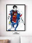 Lionel Messi FC Barcelona Soccer Futbol Art Poster