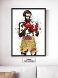 Thomas "Hitman" Hearns Boxing Art Poster