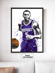 De'Aaron Fox Sacramento Kings Basketball Art Poster