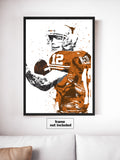 Colt McCoy Texas Longhorns NCAA College Art Poster