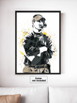 Bill Cowher Pittsburgh Steelers Football Art Poster