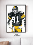 Kevin Greene Pittsburgh Steelers Football Art Poster