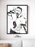 Justin Tucker Baltimore Ravens Football Art Poster