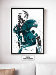 Jalen Hurts Philadelphia Eagles Football Art Poster