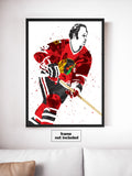 Bobby Hull Chicago Blackhawks Hockey Art Poster