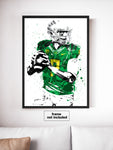 Marcus Mariota Oregon Ducks NCAA College Art Poster