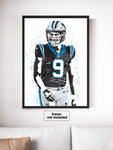 Bryce Young Carolina Panthers Football Art Poster