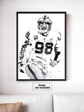 Maxx Crosby Las Vegas Raiders Football Art Poster