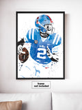 Jaxson Dart Ole Miss Rebels NCAA College Art Poster