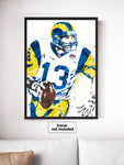 Kurt Warner Los Angeles Rams Football Art Poster