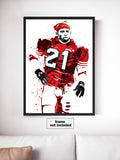 Deion Sanders San Francisco 49ers Football Art Poster