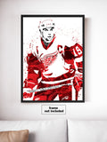 Steve Yzerman Detroit Red Wings Hockey Art Poster