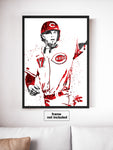 Kyle Farmer Cincinnati Reds Baseball Art Poster